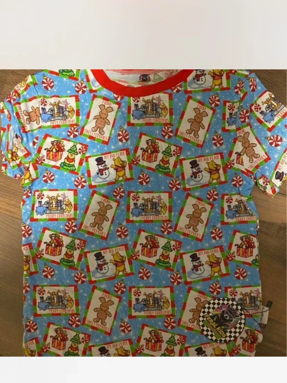Kids Holiday Bamboo Short Sleeve Tee - NWT size 7/8